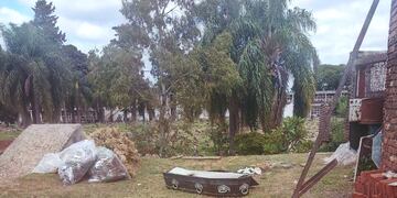 Movimientos de suelo en el cementerio local