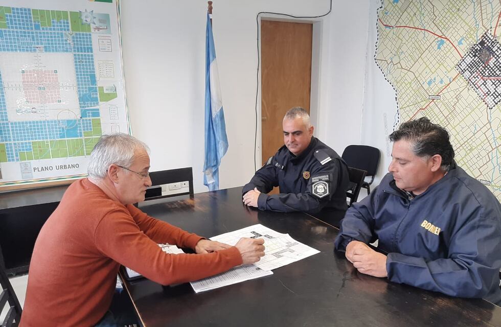 La Secretaria de Seguridad Municipal articula acciones con bomberos de De La Garma