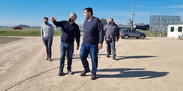 Vieyra recorrió una obra sobre la Ruta 3
