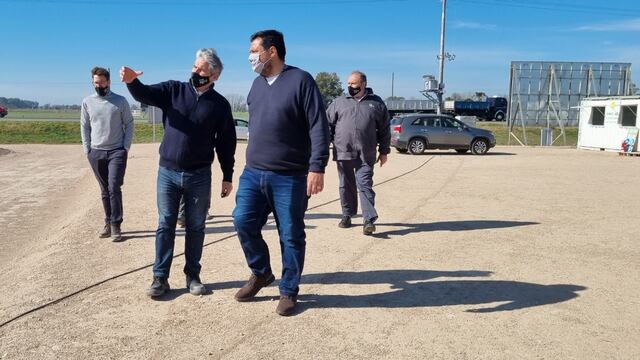 Vieyra recorrió una obra sobre la Ruta 3