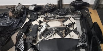 El material secuestrado