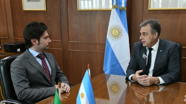 Luis Castellano recibió a Marco Bocchi, el cónsul italiano