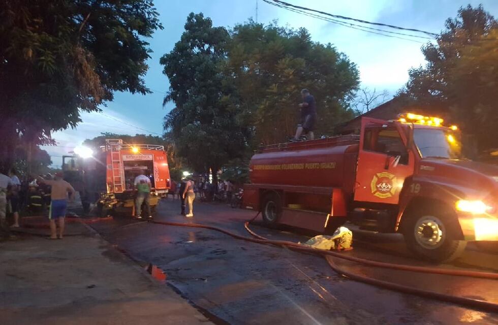 Puerto Iguazú: incendio en una vivienda dejó a una familia en la calle