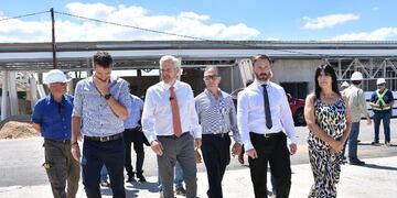 Recorrida por las obras del aeropuerto.