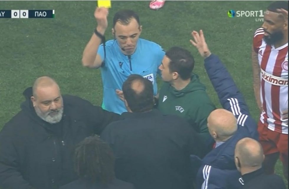 Con Daniel Mancini como titular en el Panathinaikos el clásico de Grecia terminó 0 a 0 y con escándalo