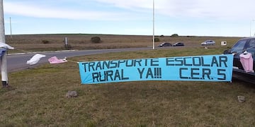 Así fue la movilización en el paraje La Vasconia.