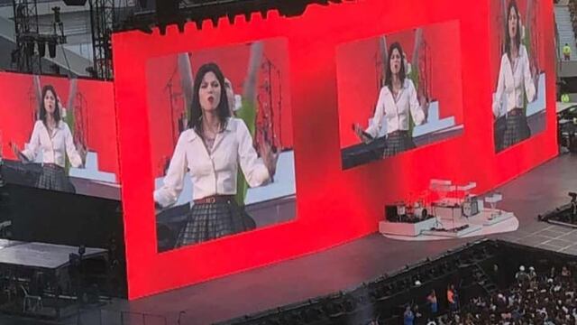 Orgullo puntaltense: Blair se presentó en la previa del primer recital de Taylor Swift