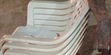 Se llevaba las sillas y eran robadas