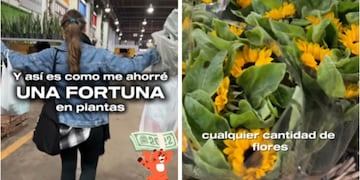 Mostró su visita al Mercado de las Flores, compró de todo y se ahorró una fortuna