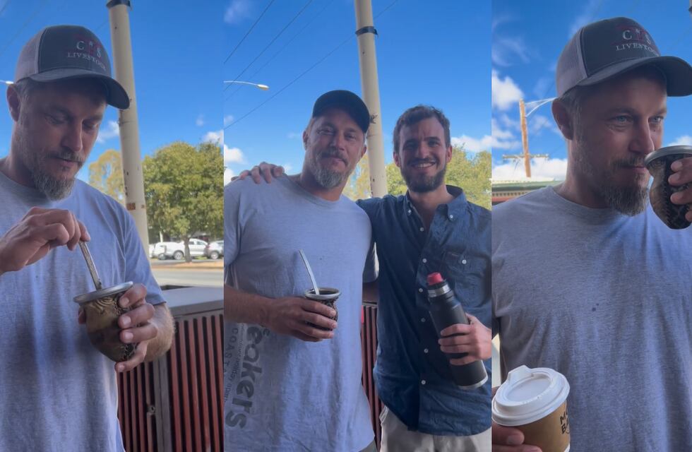 Un cordobés le hizo probar el mate a “Ragnar” y Travis Fimmel reaccionó de una manera increíble