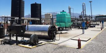 La planta de tratamiento de residuos peligrosos generados por la actividad petrolera.