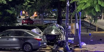 La zona del siniestro fatal en Rosario.