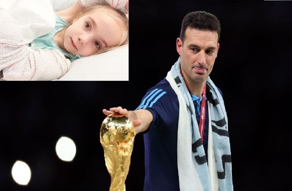 Lionel Scaloni se sumó a la campaña Por Juanita, la niña mendocina que operaron en España y espera su rehabilitación