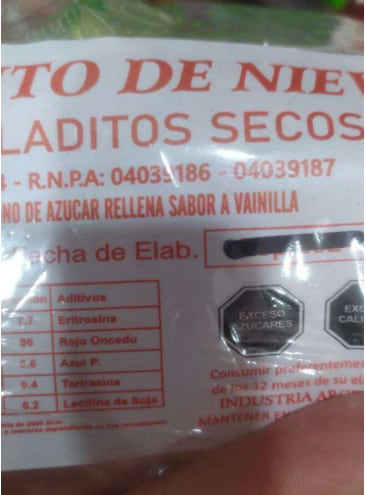 Prohibido por la ANMAT.