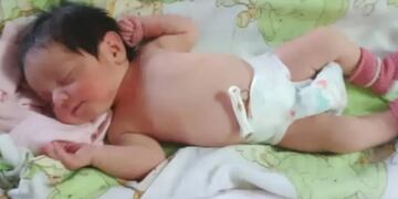 La beba tiene apenas dos días de vida.