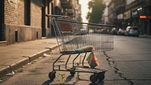 Terror en Brasil: hallaron el cuerpo de una mujer dentro de un carrito de supermercado.