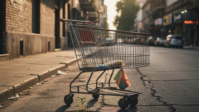 Terror en Brasil: hallaron el cuerpo de una mujer dentro de un carrito de supermercado.
