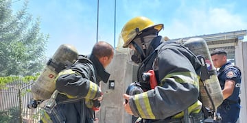 Incendio en vivienda prefabricada