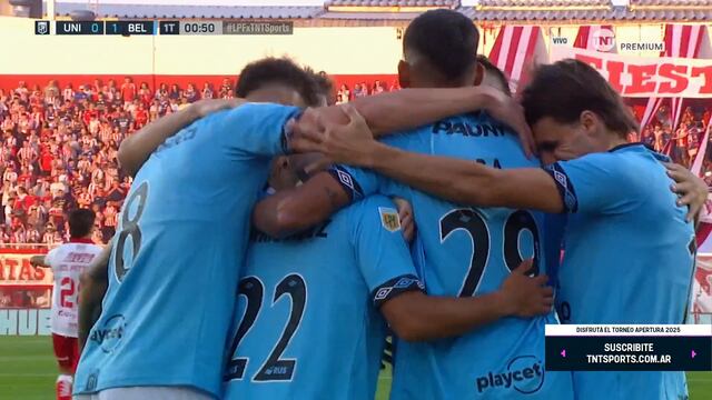 En llamas... "Uvita" Fernández volvió a acertar y Belgrano empezó ganando en Santa Fe (Captura).