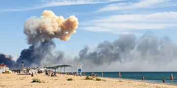 Los bombardeos en las cercanías a la zona turística de Crimea.