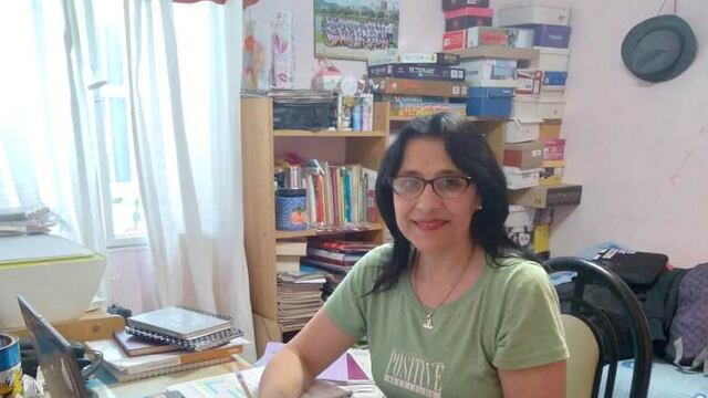 Patricia Perfumo es docente de lengua de sexdto grado en la escuela Carlos María de Alvear.