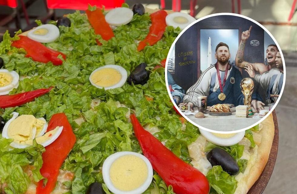 La pizzería de Quilmes que recreó el cuadro de “La última Cena” con los jugadores de la Selección