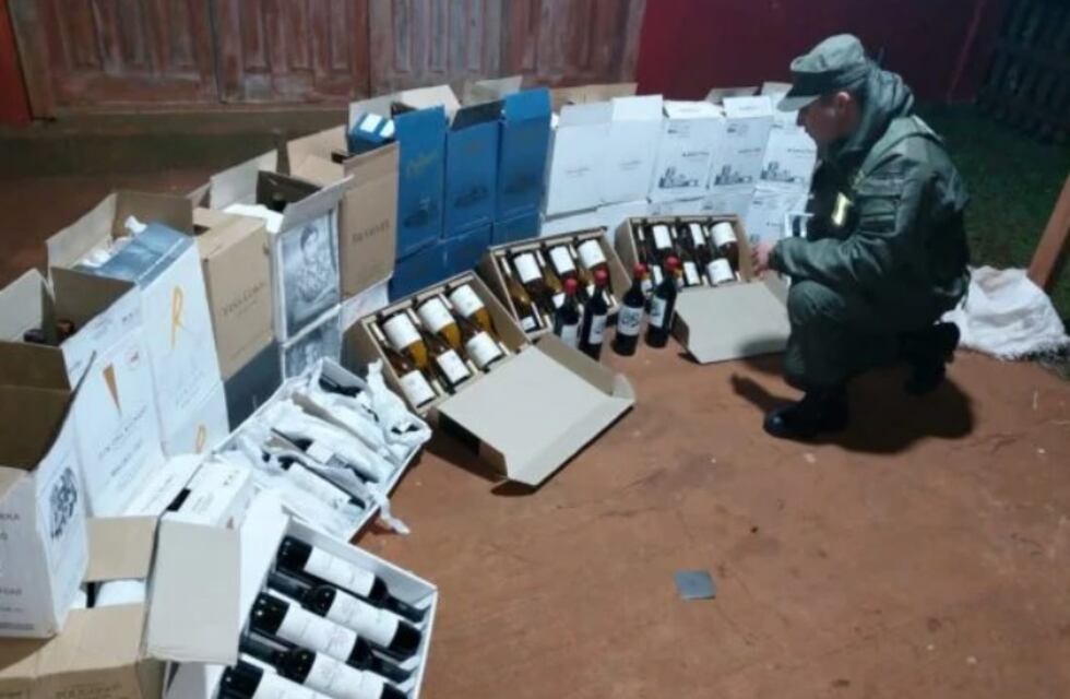 San Antonio: frustran contrabando de vinos en la frontera con Brasil