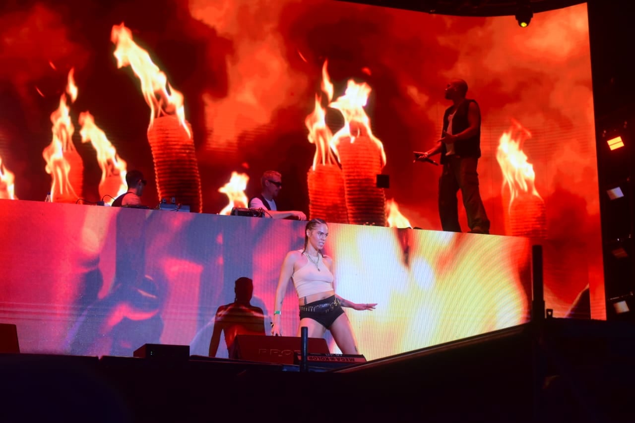 Major Lazer se apoderó del escenario. (Jorge Peñaranda / La Voz)