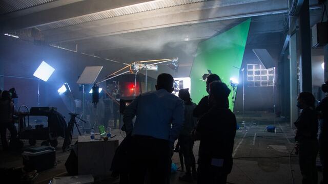 Set de filmación en Mendoza, el más grande del Interior del País.