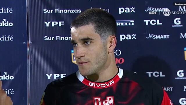 Gol, triunfo... y título: Gregorio Rodríguez anotó el 2 a 1 para Instituto ante Gimnasia. Hace pocos días, se recibió de Licenciado en Administración (Captura de pantalla).