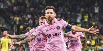 Lionel Messi en la final de la Leagues Cup con Inter Miami. (Prensa Inter Miami).