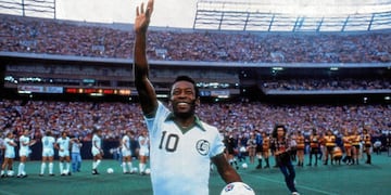 Pelé jugó tres años en el fútbol de Estados Unidos.