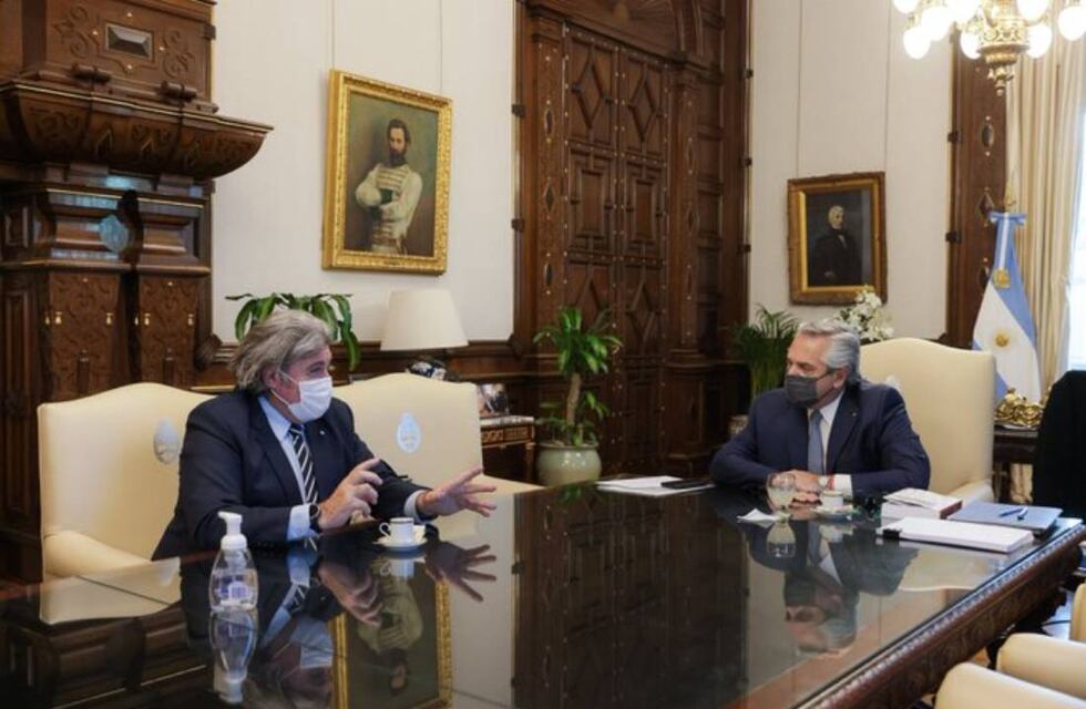 Elecciones en Mendoza: para sellar su coalición con el Frente de Todos, Ramón se encontró con el presidente en la Casa Rosada