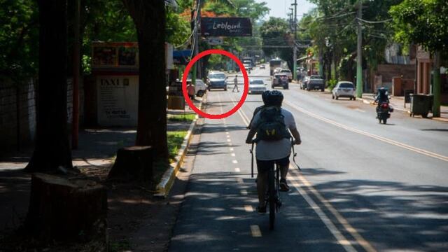 Desde la Municipalidad de Puerto Iguazú recuerdan que está prohibido estacionar sobre bicisendas.