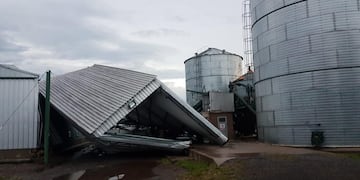 Fuerte temporal en Laborde y otras localidad del interior dejó importantes daños