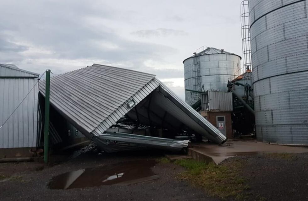 Fuerte temporal en Laborde y otras localidades del interior: la Provincia prometió ayuda