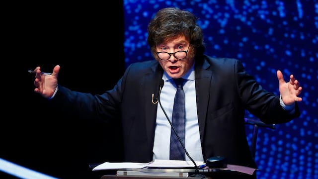 Javier Milei, candidato presidencial por la coalición La Libertad Avanza.