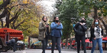 En Mendoza, se registran bajas temperaturas con el cielo nublado