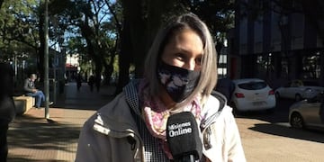 Magali Villalba, hija de un ex combatiente de Malvinas y referente de la agrupación en Misiones.