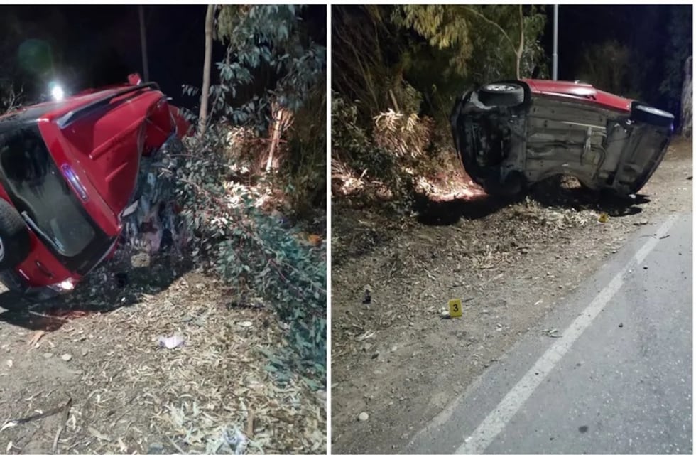 Tragedia en Pocito: un joven de 23 años murió tras volcar y chocar contra un árbol