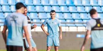 Lucas Zelarayán, listo para su debut oficial en Belgrano, en el inicio de la Copa de la Liga (La Voz).