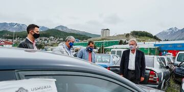 Se recorrió el trabajo que se viene realizando en las playas de incautamiento vehicular de la Municipalidad de Ushuaia.