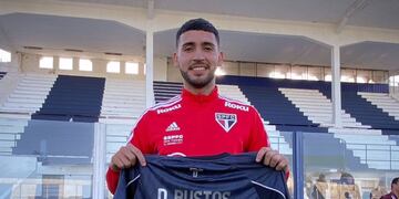 Con la camiseta de Talleres. Así lo quieren ver otra vez los hinchas a Nahuel Bustos (Twitter).