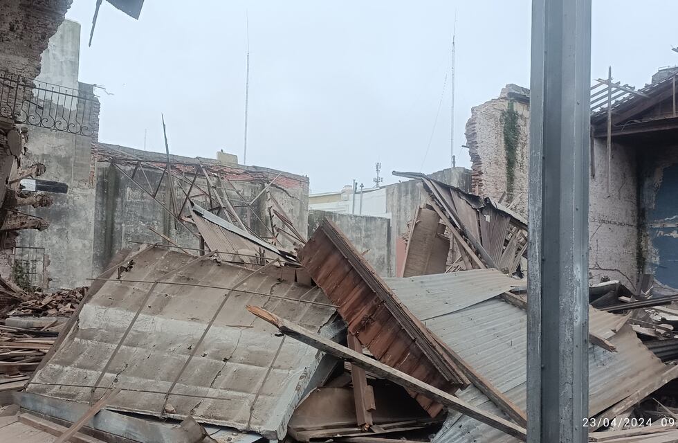 ExAlmacenes Ripamonti: tras el derrumbe, la Municipalidad anunció medidas urgentes”
