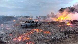 Imponente incendio en Gualeguaychú