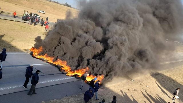 Los sindicatos bloquearon diferentes corredores durante la primera jornada de protesta.