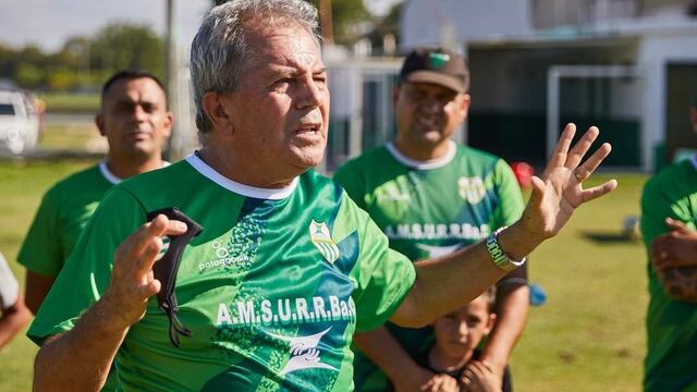 Francisco "Pancho" Silva, ex técnico de Racing, será DT del Amsurrbac en la Liga Cordobesa de Fútbol (Prensa Amsurrbac).