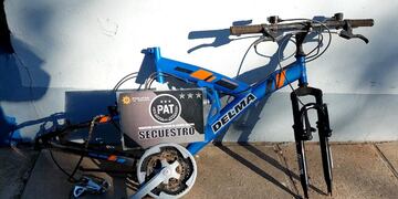 El cuadro de la bicicleta encontrado