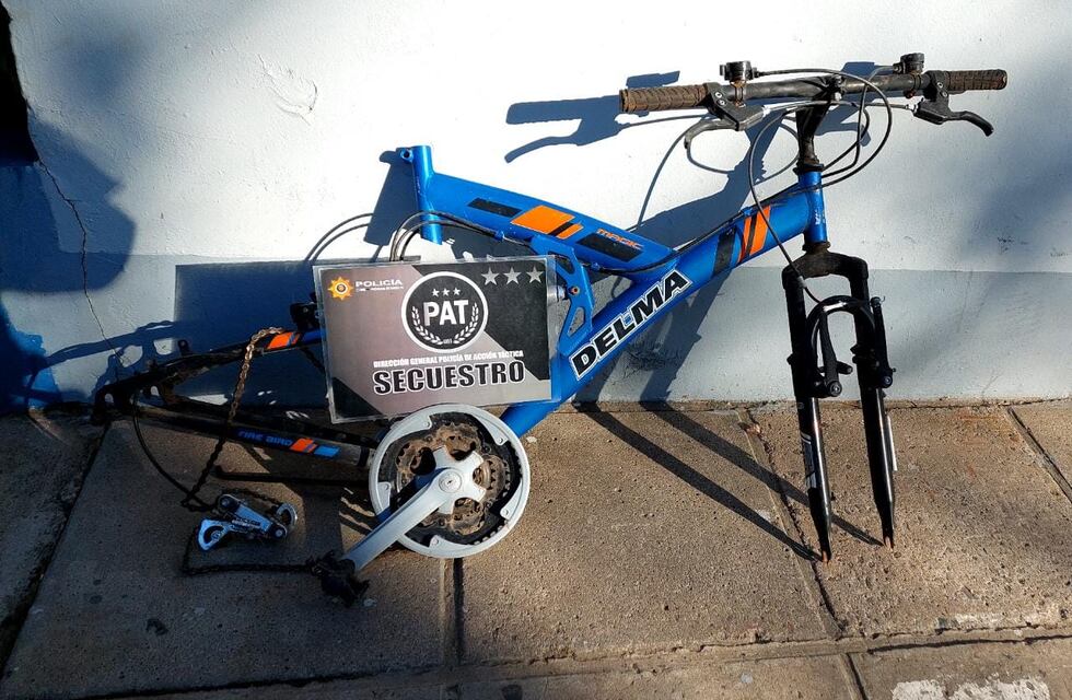 Encontraron un cuadro de bicicleta abandonado