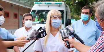 Chahla indicó que la idea es terminar la inmunización de todas las personas que están internadas en geriátricos hasta el lunes de la semana que viene.